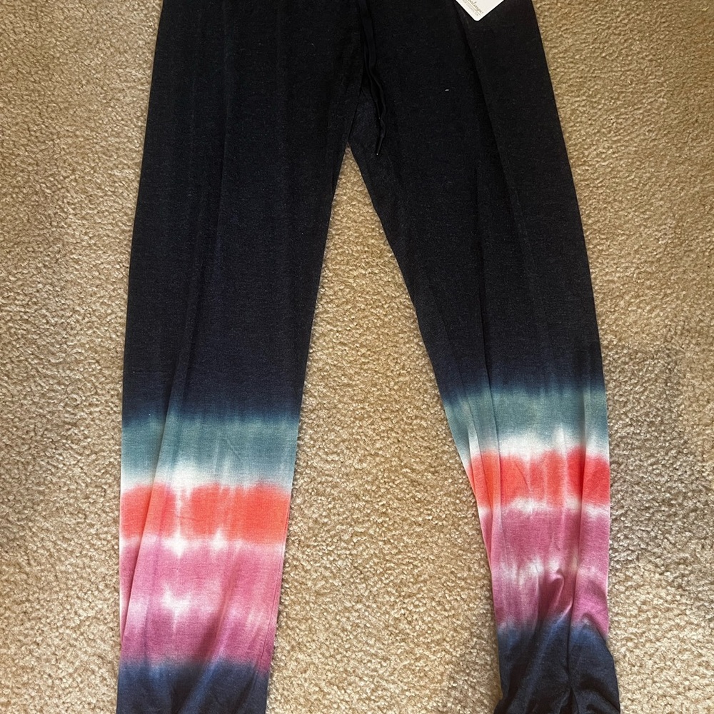 PJ Salvage Blue tie dye pajama pants NEW WITH TAGS